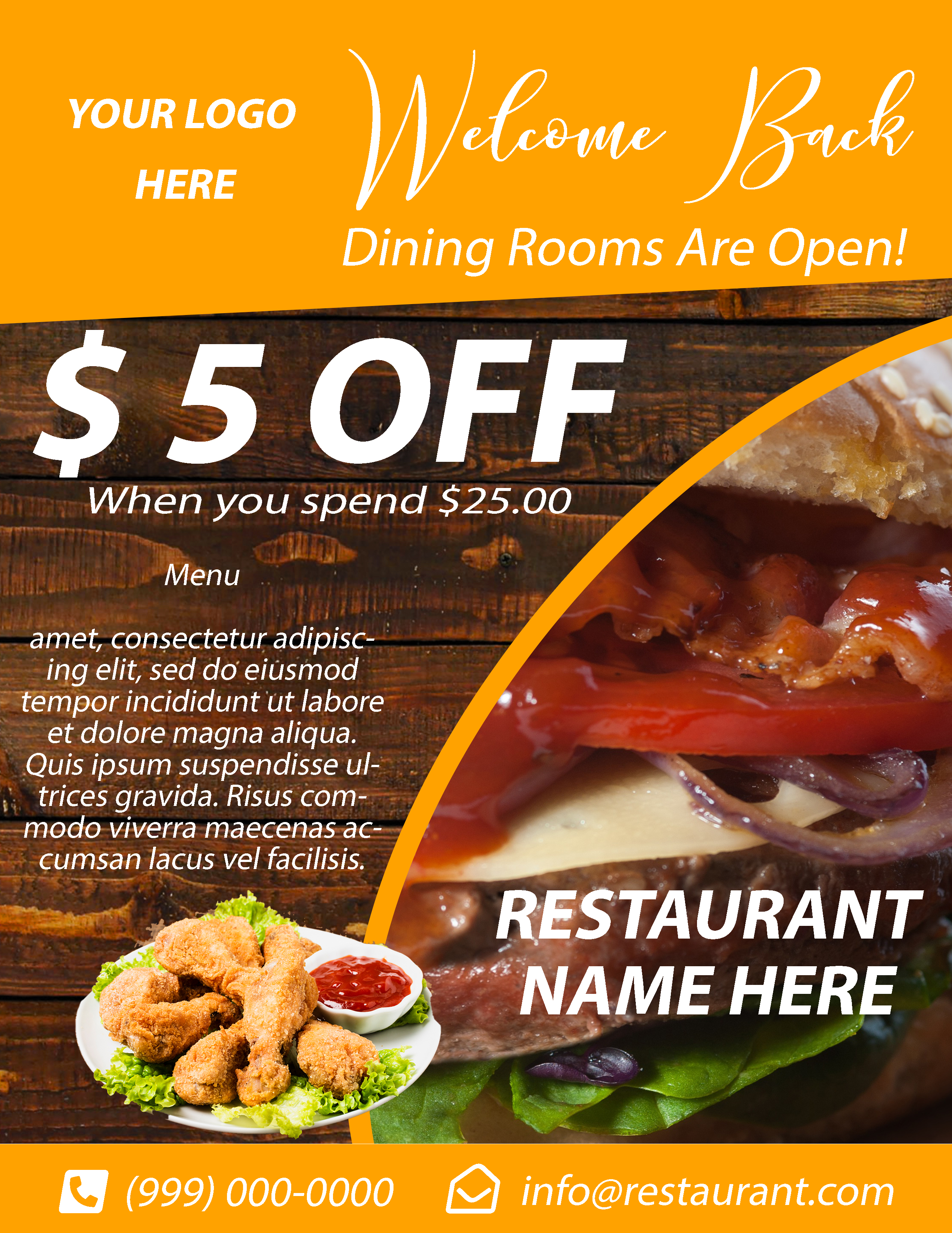 Restaurant Flyer Burger